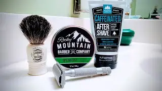 First Shave of 2021 with Rocky Mountain Spearmint Shave Soap and Rockwell 6S