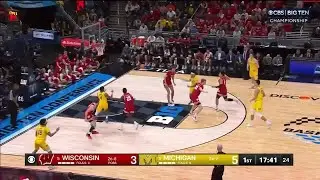 Tre Donaldson Dime to Nimari Burnettvs. Wisconsin | 2025 B1G Basketball Tournament Championship