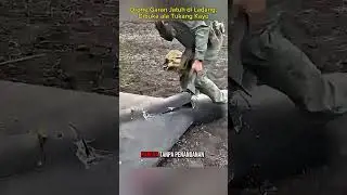 Prajurit Ukraina Memeriksa Drone Garand yang Jatuh. #edukasimiliter
