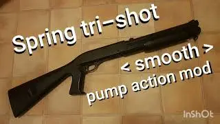 Airsoft tri-shot smooth pump action mod