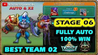 Lords Mobile Limited Challenge Bloodlust stage 6 Fully Auto | Grim Wolf stage 6 Fully Auto New Team