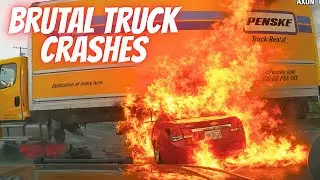 Most Shocking Truck Crashes of #2025,  CRASHES, ROAD RAGE, BRAKE CHECK, DRIVING FAILS, INSTANT KARMA