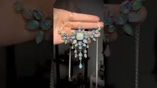 Ethiopian opal necklace gemstone #shorts
