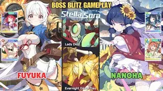 T0 Fuyuka  T1 Nanoha x T0 Nazuka Boss Blitz Stella Sora