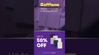 Travel smart with Saffiano PU Leather Passport Cover & Travel Holder 🛂#passportholder #passportcover