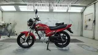 Ceramic Coating and detailing On yamaha yb125z Dx