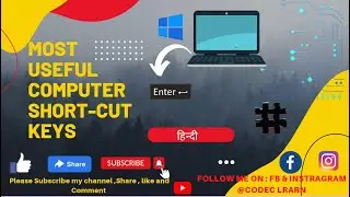 Some Useful Computer Shortcut_Keys | हिन्दी | #shortcut keys #computer #keys #windows10 #windows11