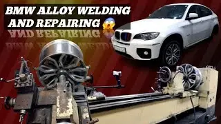 Straightening a Bent Alloy Wheel | Severely Bent Alloy Wheel Repair 