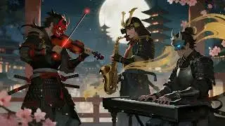 Japanese Jazz Nights | Samurai Noir Fusion Ambience for Focus, Study, and Calm Vibes