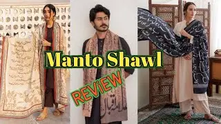 Manto shawls|| Urdu writing shawls