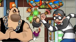 Robbery Bob: Pranking Police VS 200 Teleport Mine By Biffen Part 23
