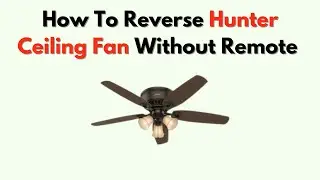 How To Reverse Hunter Ceiling Fan Without Remote &ndash; Manual Direction Change