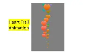Heart Trail Animation Using JavaScript
