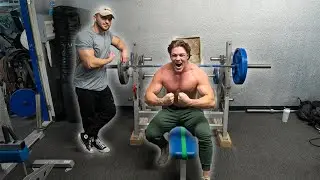 Bodybuilder vs Crossfitter Bench Press Challenge (225 Lbs)
