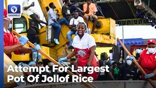 Hilda Baci Completes World Record Attempt For Largest Pot Of Jollof Rice
