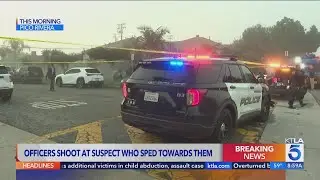 Officers shoot reckless driving suspect who drove at them in Pico Rivera