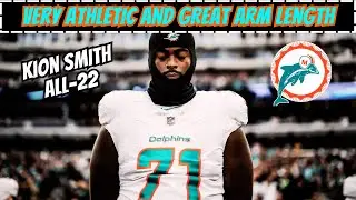 Film Breakdown: Kion Smith is In Line to be the Swing Tackle for the Miami Dolphins 🐬