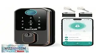 SLAW Fingerprint Wi Fi Keypad Door Lock Hornbill Smart Deadbolt For Front Door