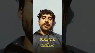 #idioms #learning #englishidiom #onthenod #castingvote #casting #vote
