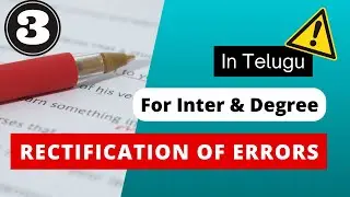 Rectification of errors problem 2 in telugu | AP INTERMEDIATE EXAMS 2023 |