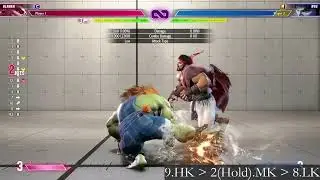 Blanka - Basic Jumping Heavy & Vertical Rolling Attack | Street Fighter 6 Combo Guide