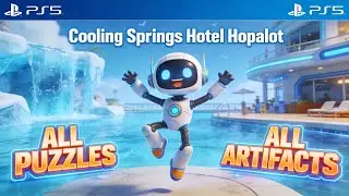 🌊 PS5 ASTRO&rsquo;S PLAYROOM &ndash; Cooling Springs Hotel Hopalot | All Puzzles & Artifacts Complete Guide 🔥🎮