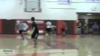 Kid Backflips Over Dodgeball