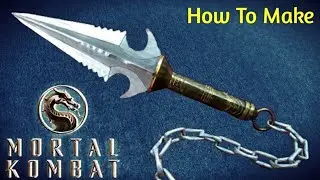 How To Make Scorpion's Kunai With Cardboard , Mortal Kombat Movie Weapon