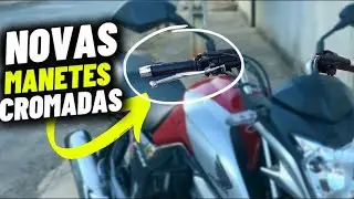 COLOQUEI MANETES CROMADAS NA 160 (como trocar em casa!)🚀✅