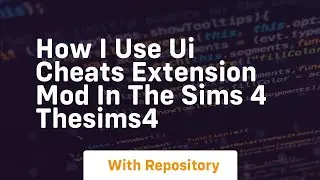 How i use ui cheats extension mod in the sims 4 thesims4