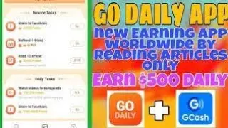 EARN UP TO 1000₱ 💸 DOWNLOAD GO DAILY APP