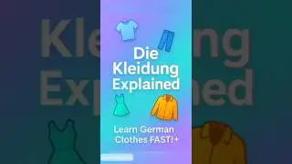 German Clothes Vocabulary 👗🧥🇩🇪