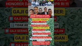 perbedaan gaji guru honorer dan anggota DPR
