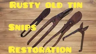 vintage tin snips restoration