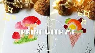 Paint with me... Cute art... #art #painting