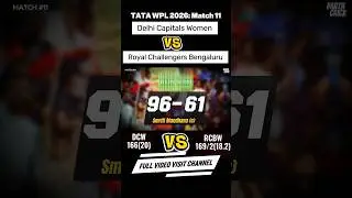 DC vs RCB WPL Highlights #cricket  #crickethighlights #sports #shorts #shortsfeed #shortsvideo