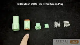 Deutsch DT6-1-GRN DT Series 6 Pin Green Connector Kit | Deutsch Connector