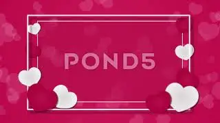 STOCK VIDEO | Abstract Romantic Background With Hearts For Valentine's Day And Wedding Day