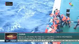 China: Rescue teams retrieve 17 Filipino crew members from shipwreck, 4 are still missing