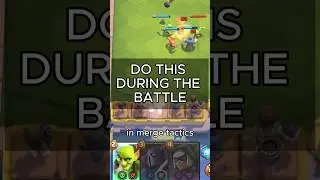 do THIS during the battle in merge tactics #clashroyale #mergetactics
