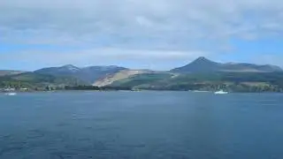 Arrival at Brodick ferry port, waiting to disembark, 21st April 2018