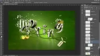 Tutorial Photoshop cs6 // Montaje tipográfico 3d (By Karmen Quesada)