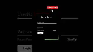 Animated Login Form using CSS and HTML  