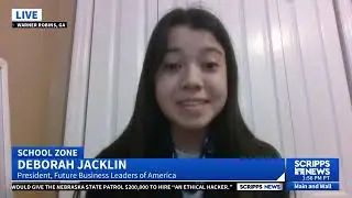 Scripps News Interviews High School National President Deborah Jacklin about FBLA for CTE Month 2024