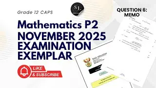 Grade 12 Mathematics | Final Exam Paper of 2025 | Question  6 Exemplar | TRIGONOMETRY 