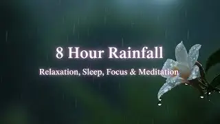 8 Hour Rainfall for Relaxation  Sleep, Focus, and Meditation #relaxing  #soundrain #soundwater