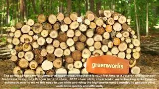 Greenworks 16-Inch 40V Cordless Chainsaw, 4.0 AH Battery Included 20312