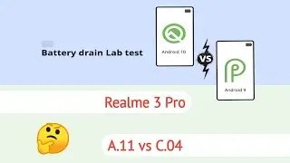 Realme 3 Pro Battery Drain Lab Test Android 9 vs Android 10 | Realme 3 Pro C.04 Battery Test ~ RJ 😃
