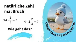 Vervielfachen von Brüchen, natürliche Zahl mal Bruch