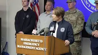 Gov. Maura Healey holds briefing on snowstorm response in Massachusetts